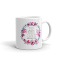 Ceramic Coffee Mug with Floral Wreath Design and Custom Cups Gift Set Reusable - Image 2