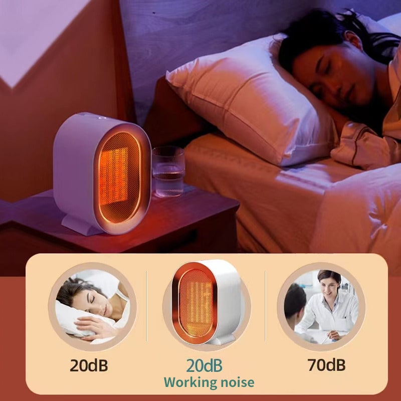 Ceramic Portable Energy Efficient Space Heater with Compact Desktop Design and Heating Element - Image 1