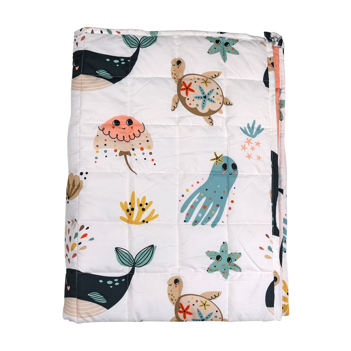 Children's Weighted Blanket Reversible Quilted Cartoon Animal Kids - Image 4