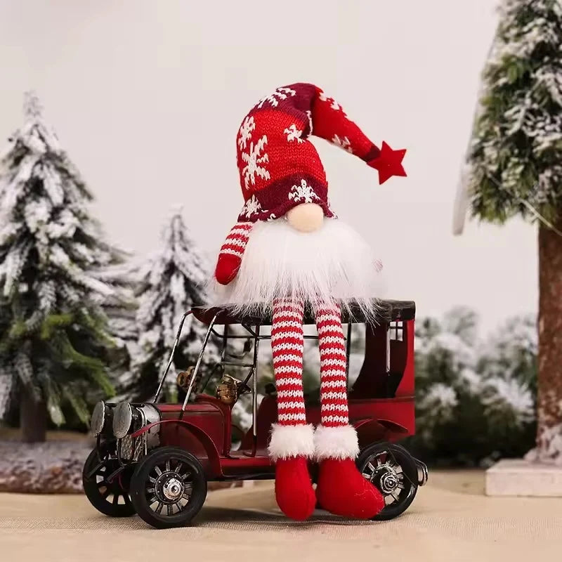 Christmas Gnome Plush with Light Up Glowing Body and Snowflake Hat for Holiday Decor - Image 12