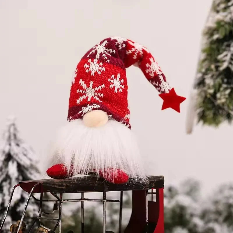 Christmas Gnome Plush with Light Up Glowing Body and Snowflake Hat for Holiday Decor - Image 14
