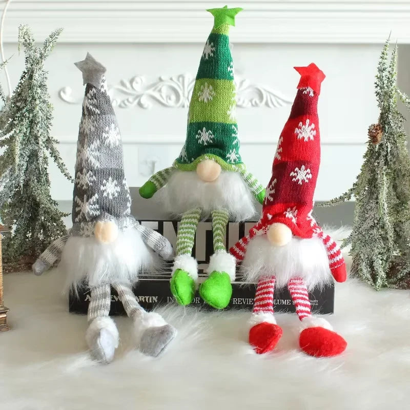 Christmas Gnome Plush with Light Up Glowing Body and Snowflake Hat for Holiday Decor - Image 6
