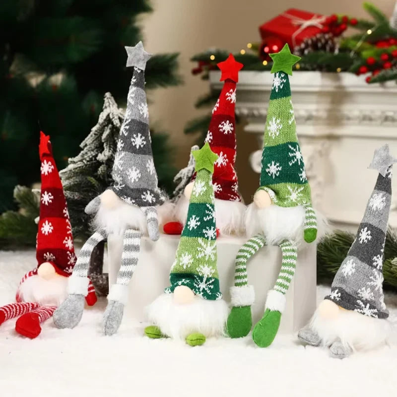 Christmas Gnome Plush with Light Up Glowing Body and Snowflake Hat for Holiday Decor - Image 7