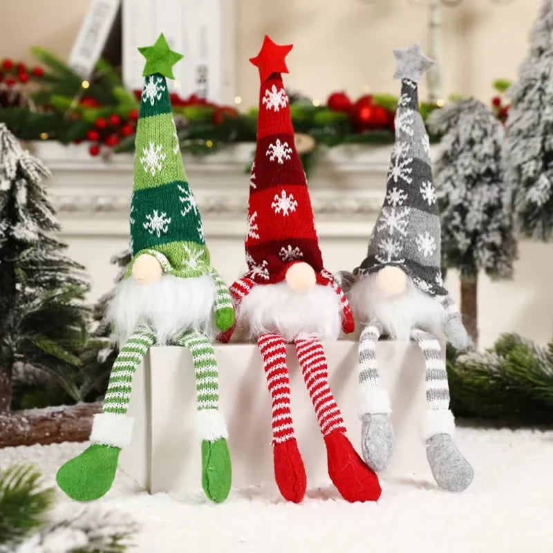 Christmas Gnome Plush with Light Up Glowing Body and Snowflake Hat for Holiday Decor - Image 8