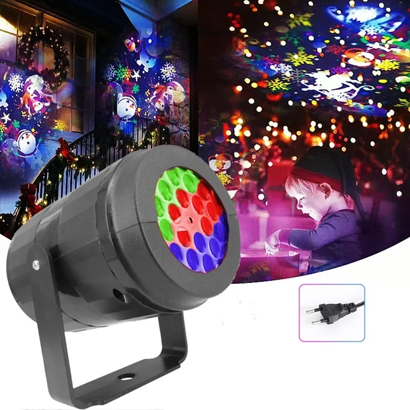 Christmas Laser Projector Light with Rotating Holiday Patterns for Outdoor and Indoor Xmas Decor - Image 4