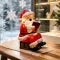 Christmas Night Light with LED Battery Operated Santa Claus Figurine - Image 3