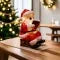 Christmas Night Light with LED Battery Operated Santa Claus Figurine - Image 4