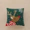 Christmas Pillow Cover Decorative Square Throw with Festive Embroidered Design - Image 4