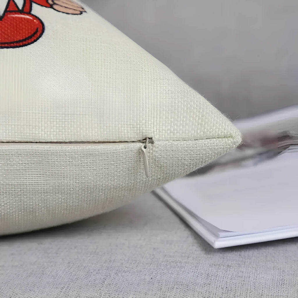 Christmas Pillow Covers Set of 4 with Hidden Zippers and Woven Linen Texture - Image 7