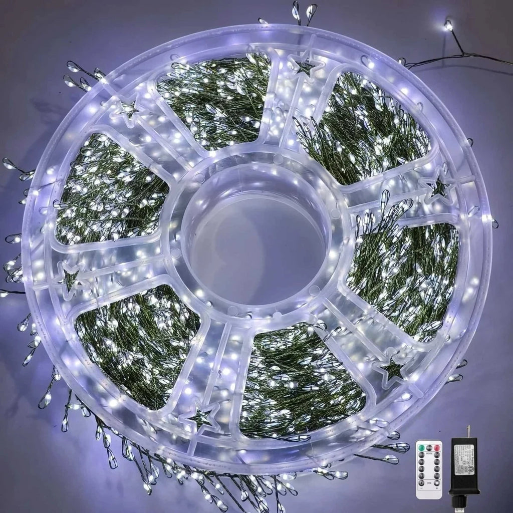 Christmas String Lights LED Cluster with Remote Control and Eight Modes - Image 9