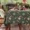 Christmas Tablecloth with Pom-Pom Fringe Snowflake and Stocking Pattern for Holiday Dining - Image 6