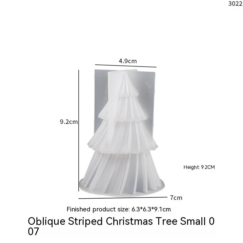 Christmas Tree Candle Silicone Mold with 3D Tiered Design for Making and Crafts - Image 6