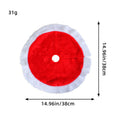 Christmas Tree Skirt with Plush Faux Fur for Small and Tabletop Displays - Image 4