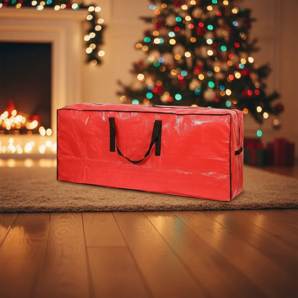 Christmas Tree Storage Bag Heavy-Duty Waterproof Collapsible with Dual Zipper and Carry Handles - Image 2