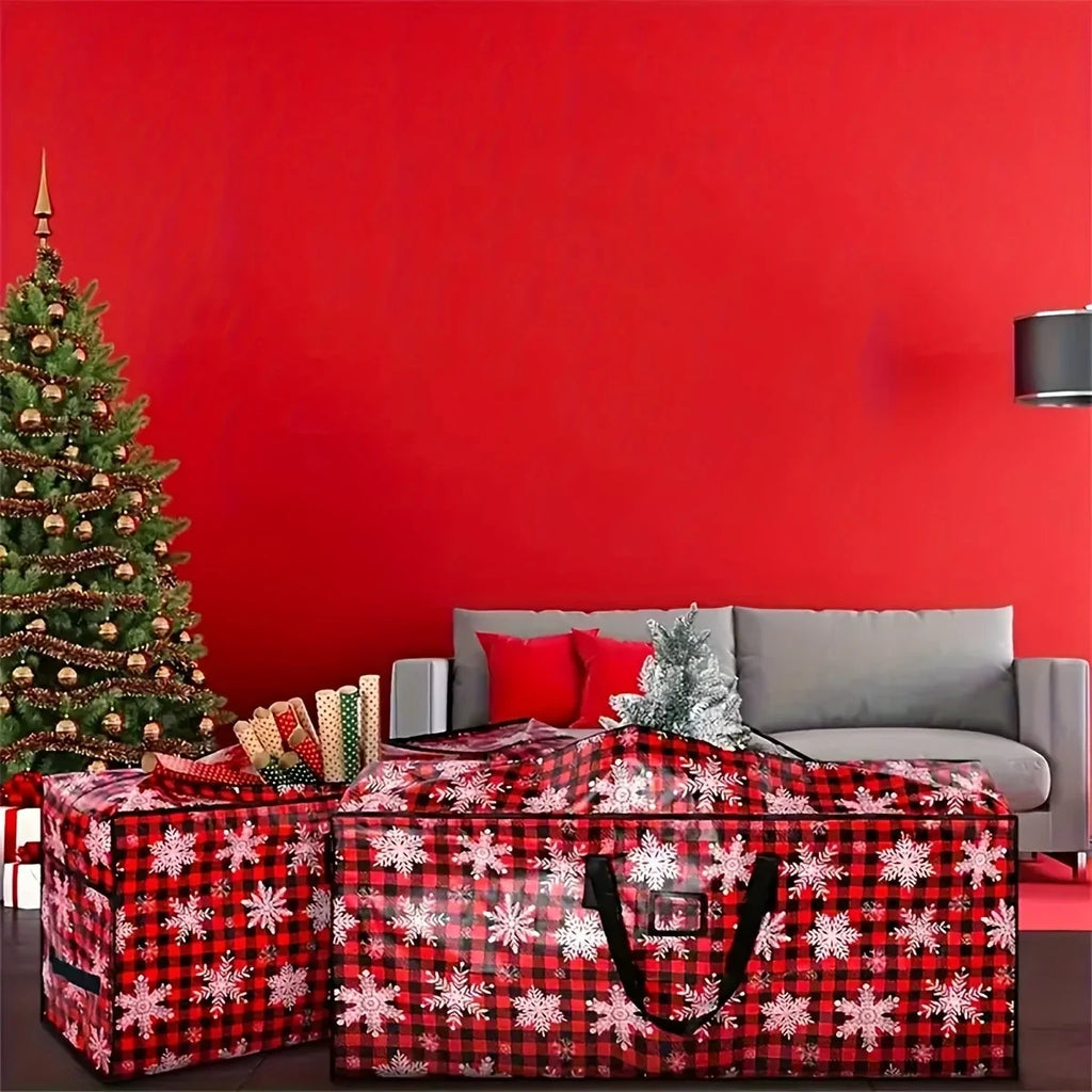 Christmas Tree Storage Bag Heavy-Duty Waterproof Collapsible with Dual Zipper and Carry Handles - Image 7