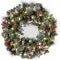 Christmas Wreath with LED Lights Artificial Pine Foliage Red Berries and Cones - Image 8