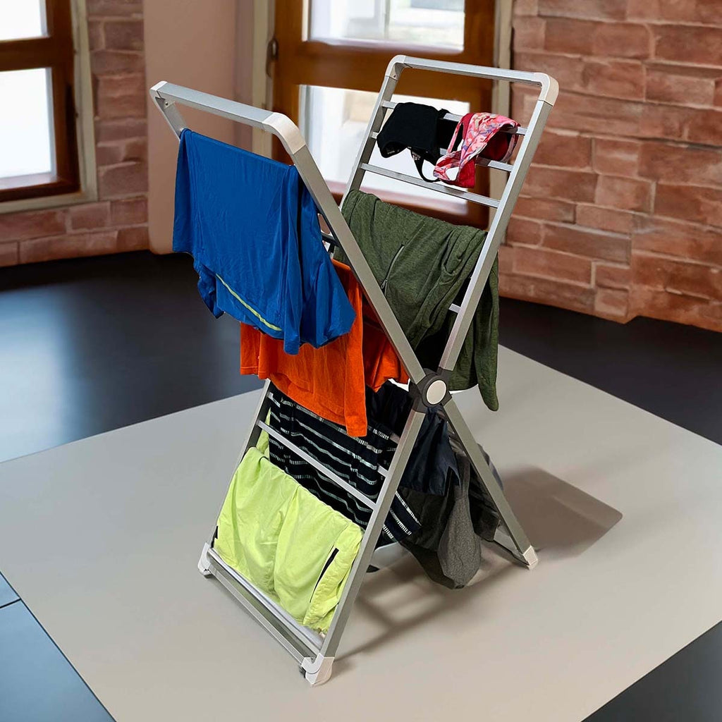 Clothes Drying Rack Folding Laundry with Aluminum Frame and Portable Space-Saving Design - Image 1