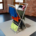Clothes Drying Rack Folding Laundry with Aluminum Frame and Portable Space-Saving Design - Image 1