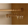 Clothes Hangers Wooden Coat Suit Wide Shoulder Non Slip Metal Clips Camphor Wood - Image 4
