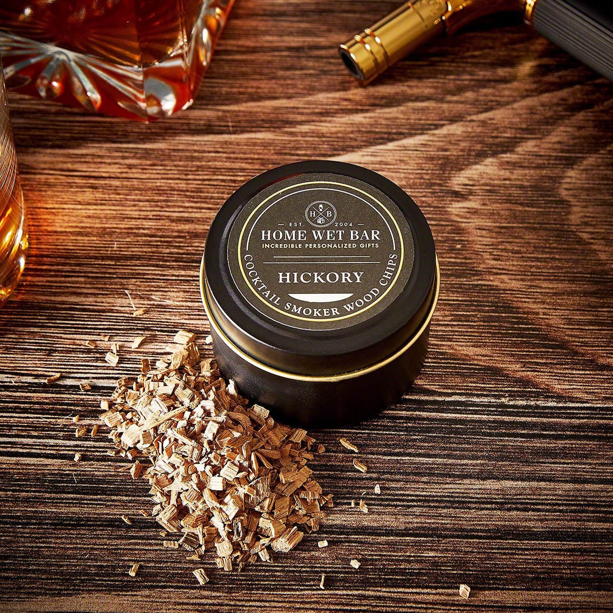 Cocktail Smoker Wood Chips Set with Oak Cherry and Hickory Smoking in 3 Tins - Image 2