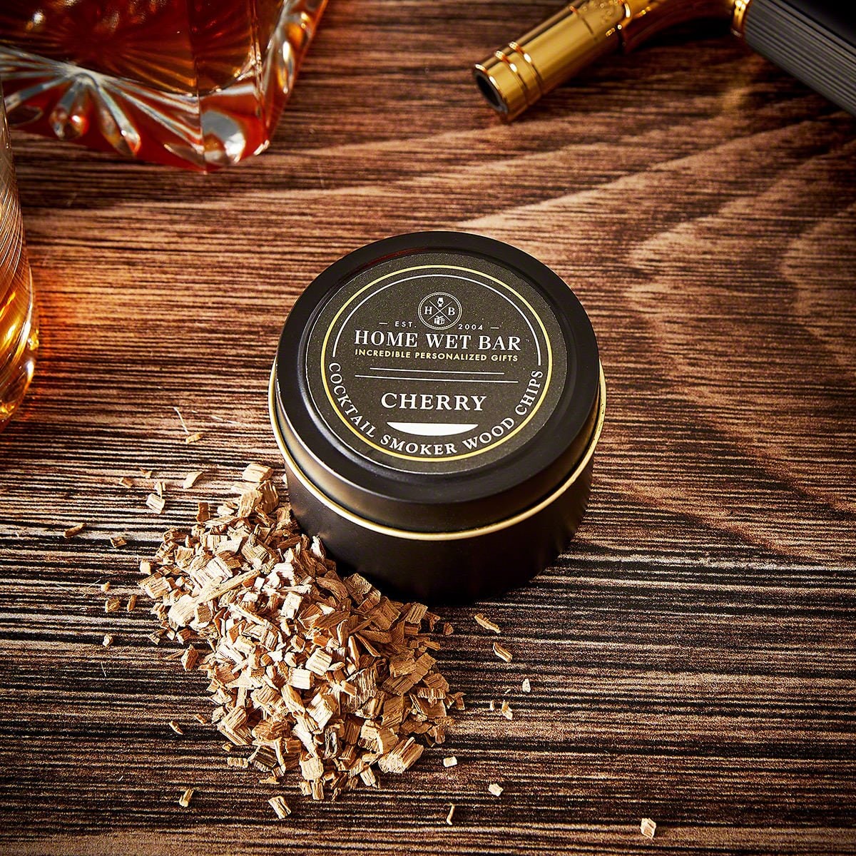 Cocktail Smoker Wood Chips Set with Oak Cherry and Hickory Smoking in 3 Tins - Image 3