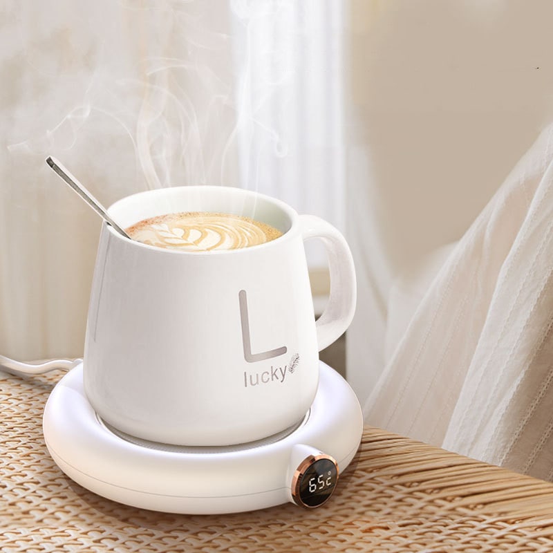 Coffee Mug and Cup Warmer Plate with Digital Temperature Display for Desk Tumbler - Image 12