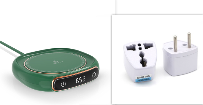 Coffee Mug and Cup Warmer Plate with Digital Temperature Display for Desk Tumbler - Image 2