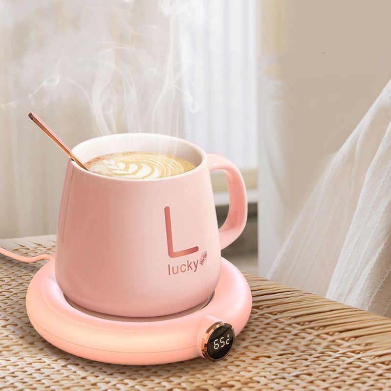 Coffee Mug and Cup Warmer Plate with Digital Temperature Display for Desk Tumbler - Image 4