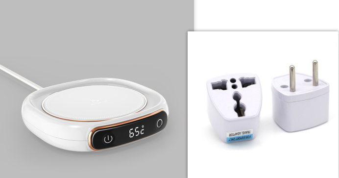 Coffee Mug and Cup Warmer Plate with Digital Temperature Display for Desk Tumbler - Image 7