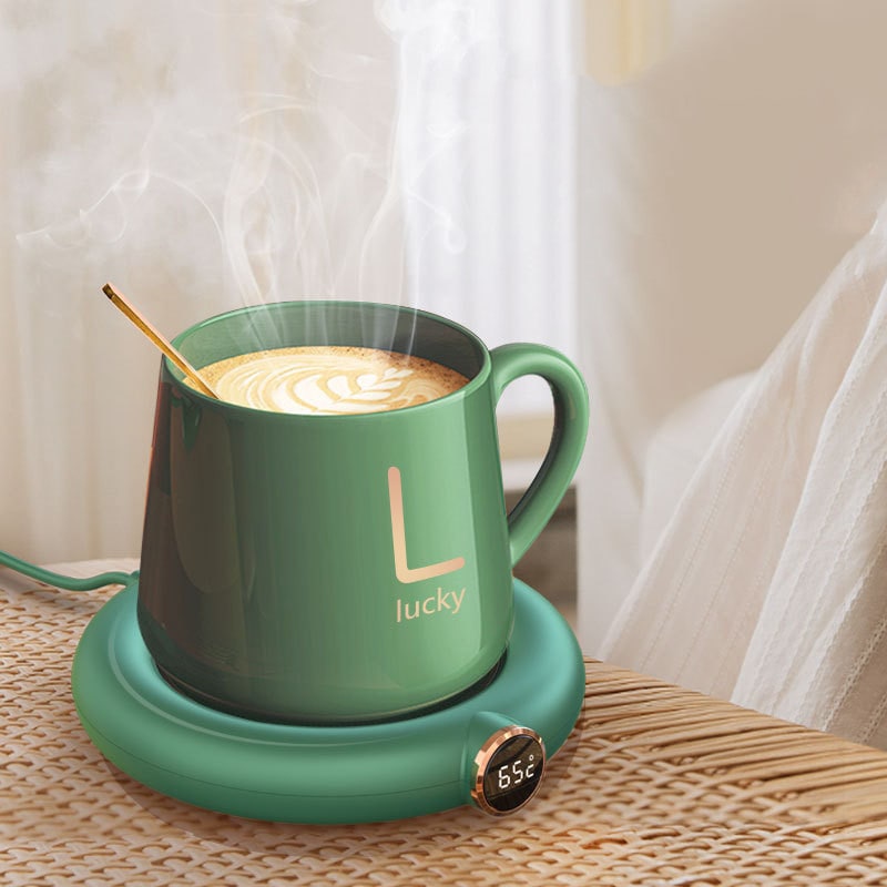 Coffee Mug and Cup Warmer Plate with Digital Temperature Display for Desk Tumbler - Image 8