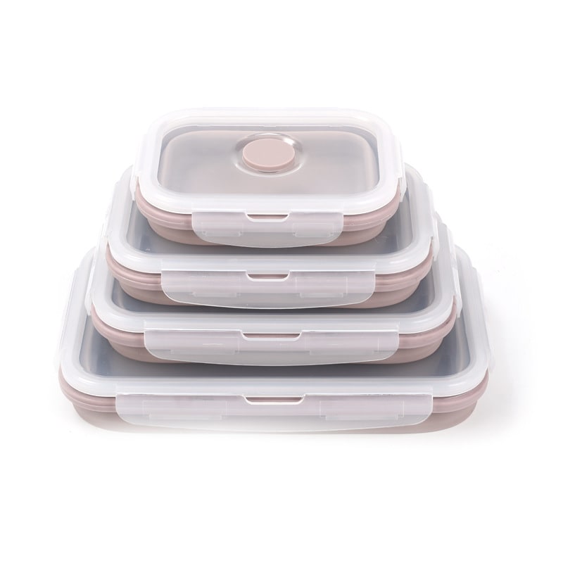 Collapsible Airtight Food Storage Containers with Silicone Lids and Lunch Prep Design - Image 10