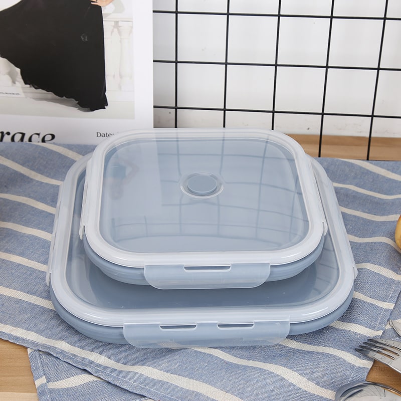 Collapsible Airtight Food Storage Containers with Silicone Lids and Lunch Prep Design - Image 7