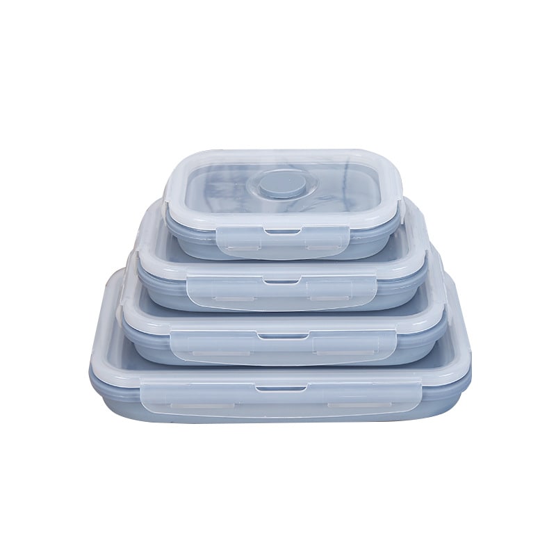 Collapsible Airtight Food Storage Containers with Silicone Lids and Lunch Prep Design - Image 9