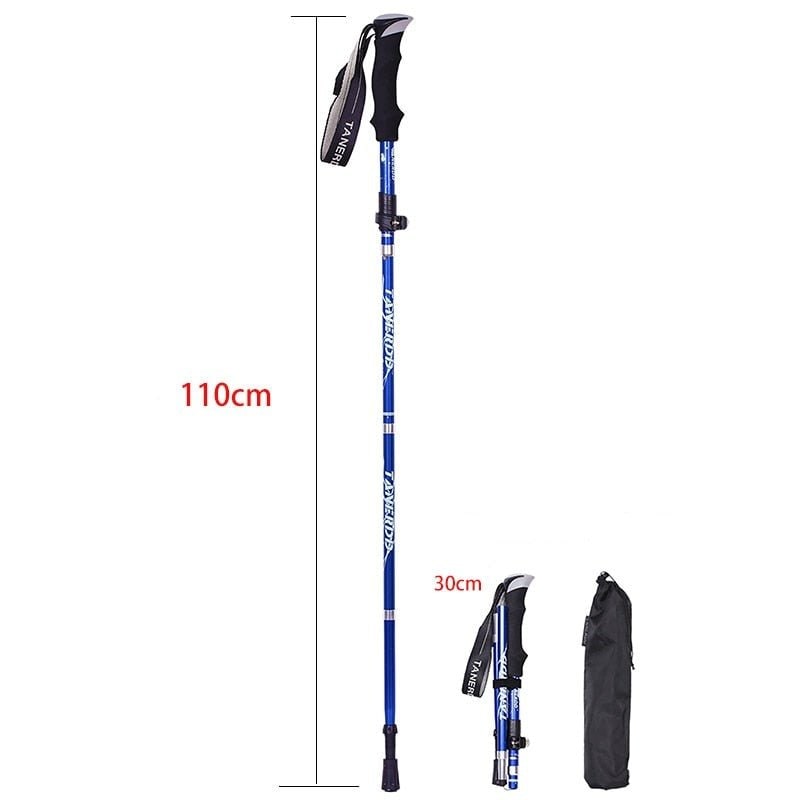 Collapsible Trekking Poles with Adjustable Walking and Lightweight Folding Design - Image 11