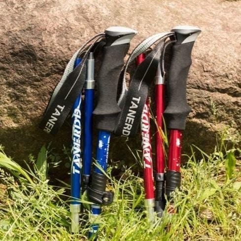 Collapsible Trekking Poles with Adjustable Walking and Lightweight Folding Design - Image 2