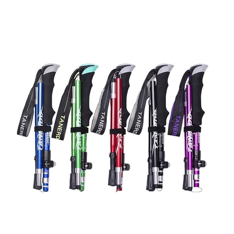Collapsible Trekking Poles with Adjustable Walking and Lightweight Folding Design - Image 8