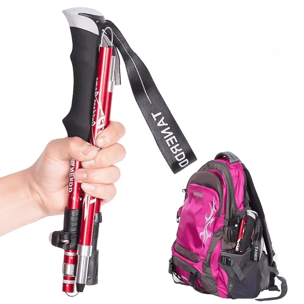 Collapsible Trekking Poles with Adjustable Walking and Lightweight Folding Design - Image 9