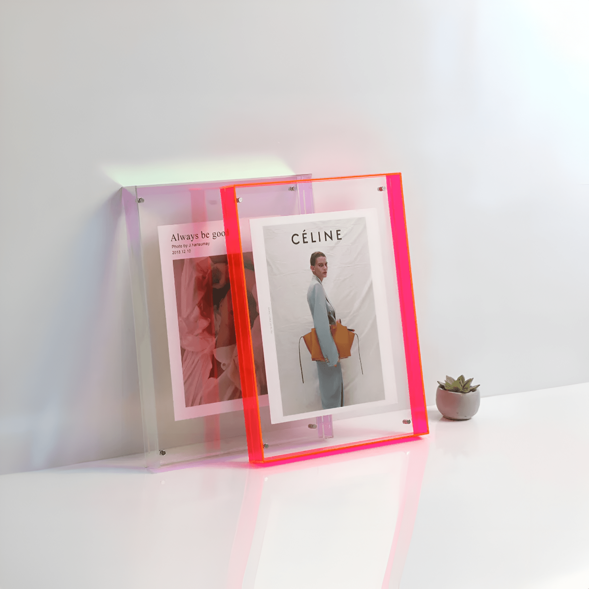 Modern Transparent Display Frame Home Photo Frame
