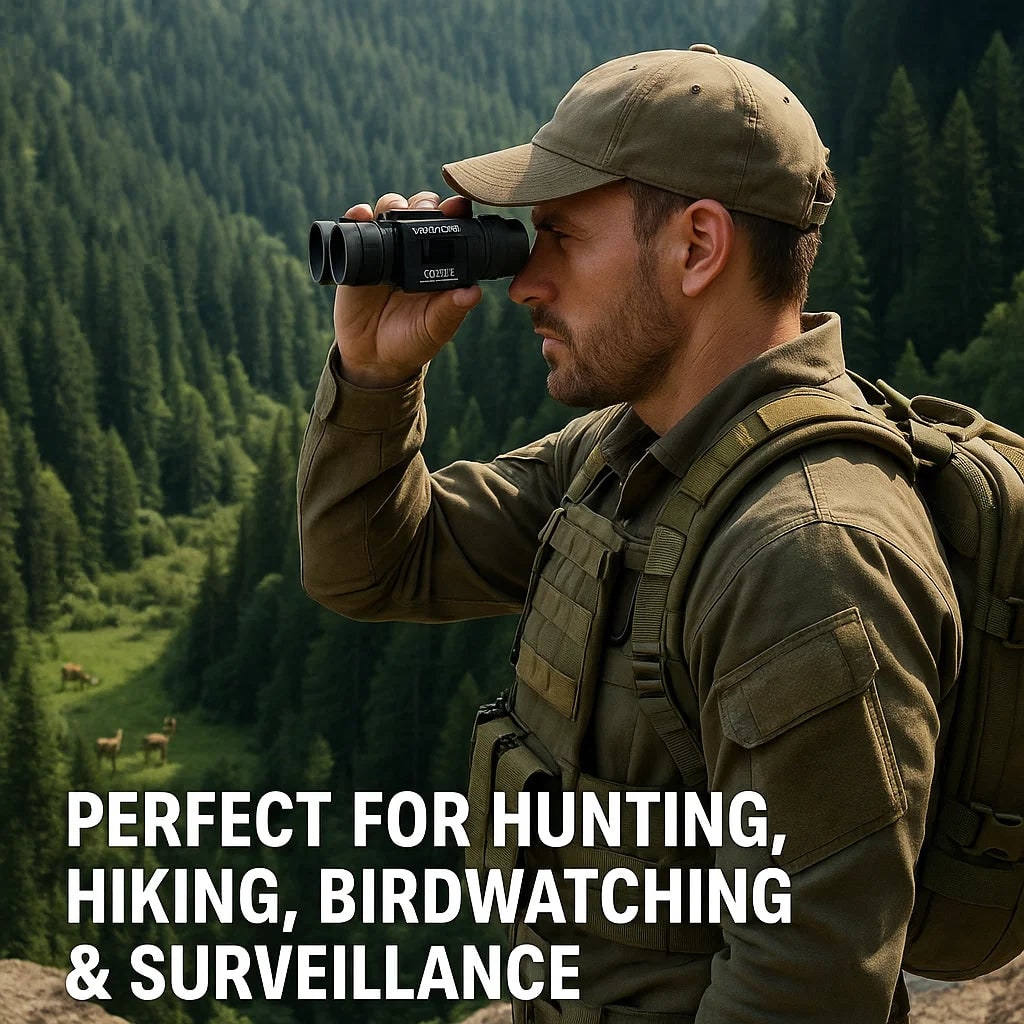 Compact Binoculars Water Resistant Folding Portable Outdoor Camping Travel Military - Image 3