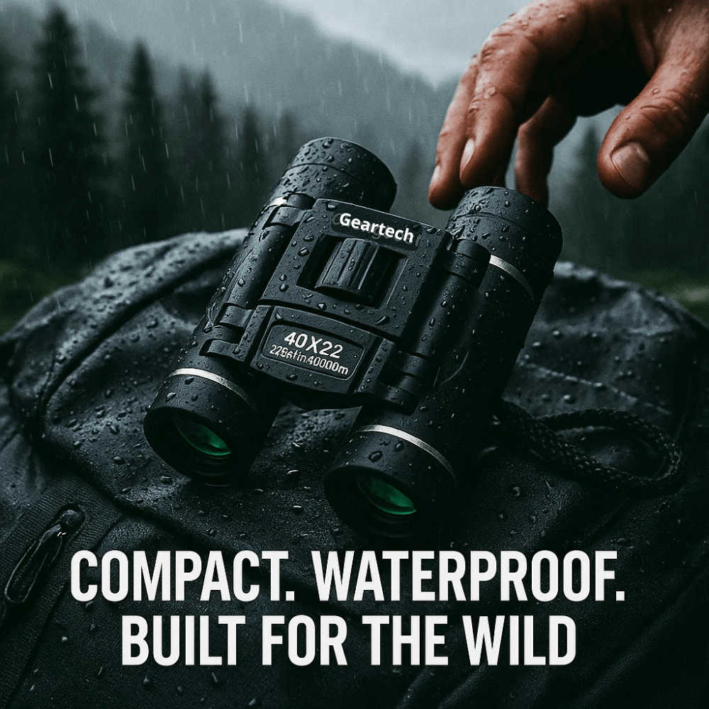 Compact Binoculars Water Resistant Folding Portable Outdoor Camping Travel Military - Image 4
