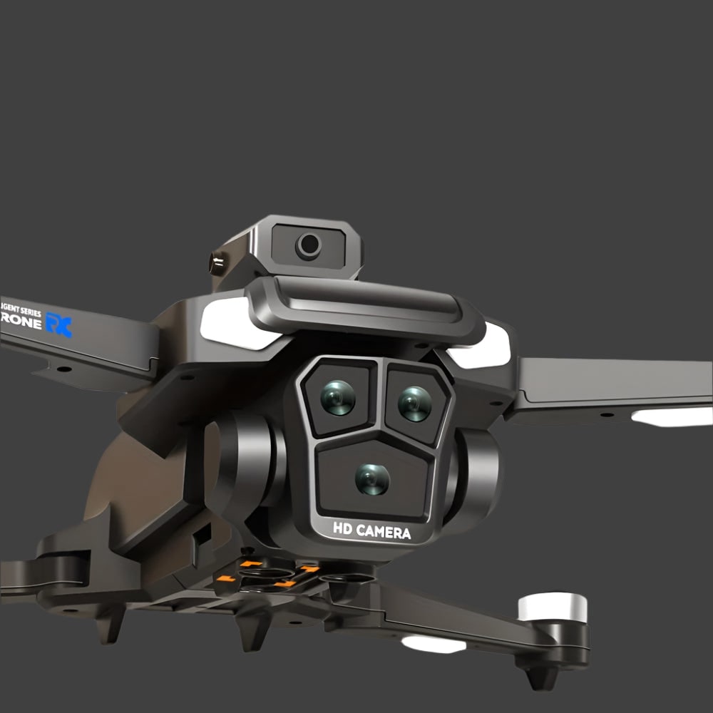 Compact Foldable Camera Drone with Triple Lens and Quadcopter Design for Aerial Photography - Image 9