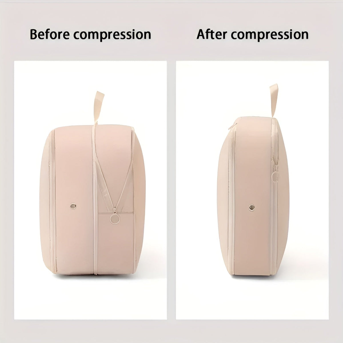 Compression Storage Bag with Zip Lock and Collapsible Design for Clothes and Bedding - Image 3