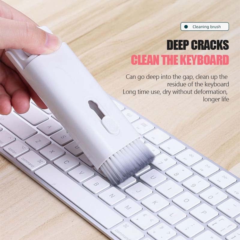 Computer Keyboard Cleaning Kit with Retractable Brush and Microfiber Cloth for Electronics - Image 12