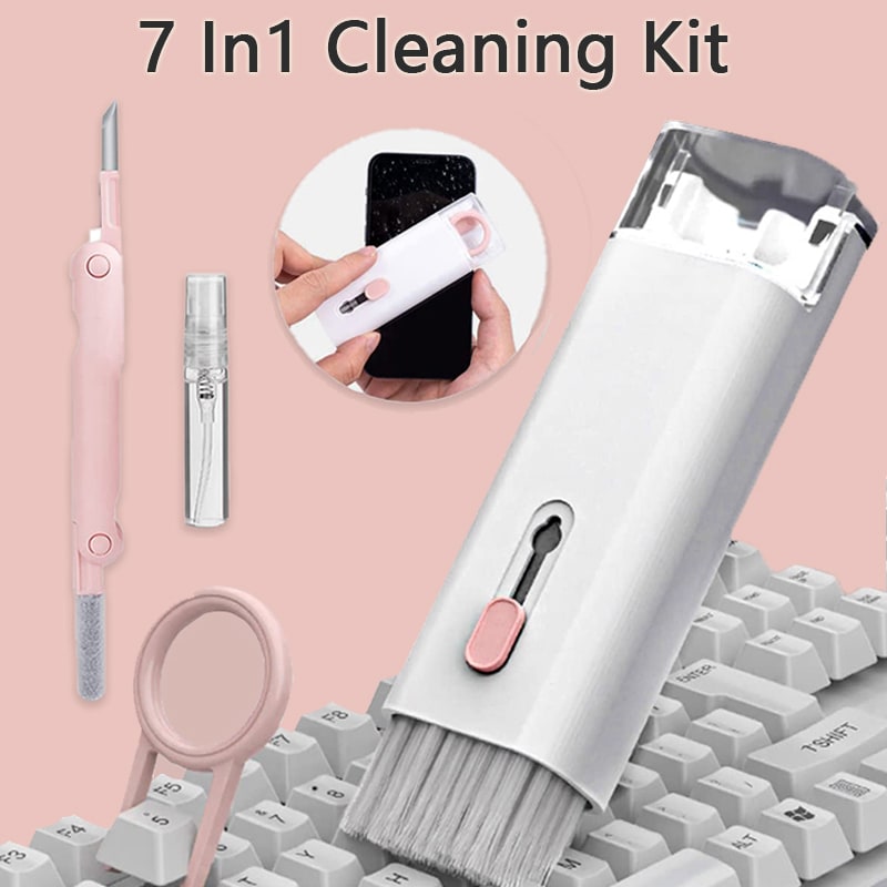 Computer Keyboard Cleaning Kit with Retractable Brush and Microfiber Cloth for Electronics - Image 19