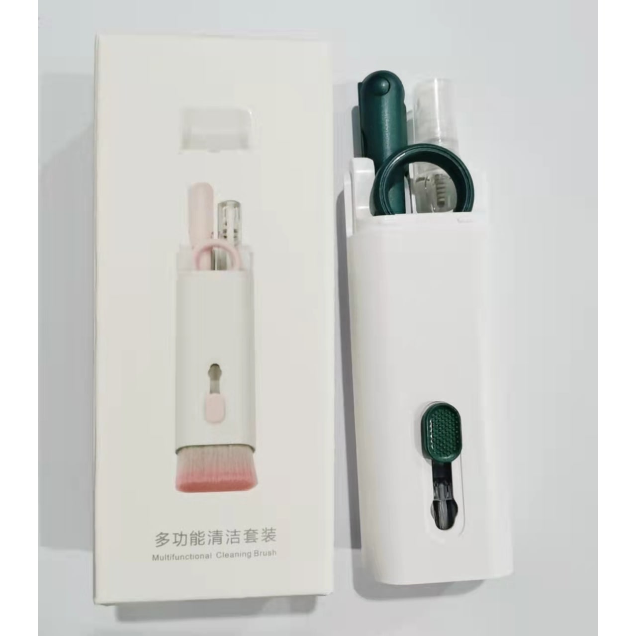 Computer Keyboard Cleaning Kit with Retractable Brush and Microfiber Cloth for Electronics - Image 2