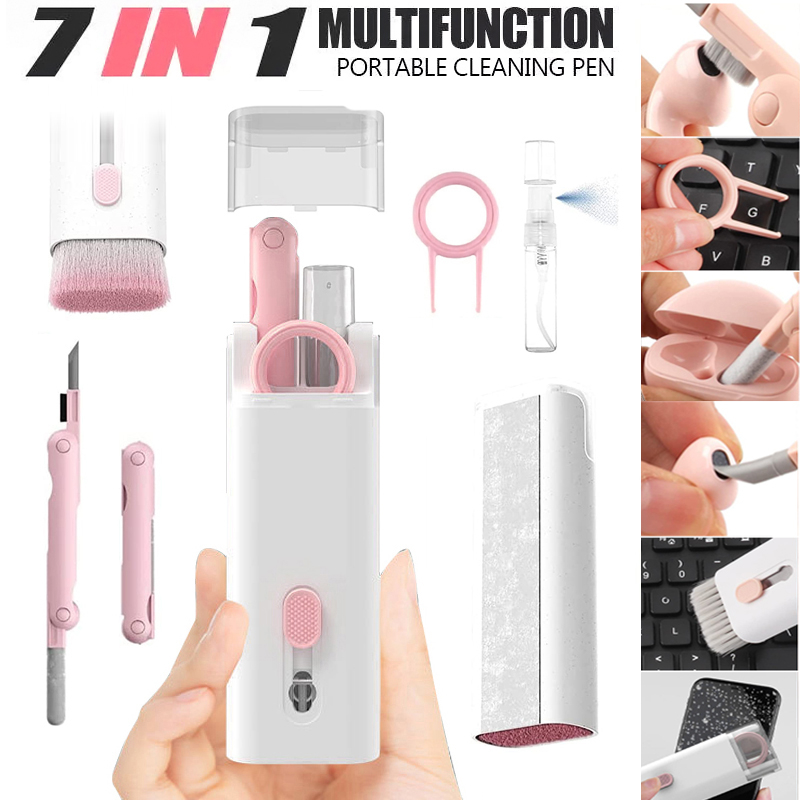 Computer Keyboard Cleaning Kit with Retractable Brush and Microfiber Cloth for Electronics - Image 23