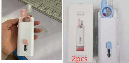 Computer Keyboard Cleaning Kit with Retractable Brush and Microfiber Cloth for Electronics - Image 3