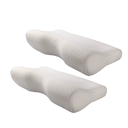 Contour Memory Foam Pillow with Ergonomic Cervical Support and Dual Height Design - Image 6