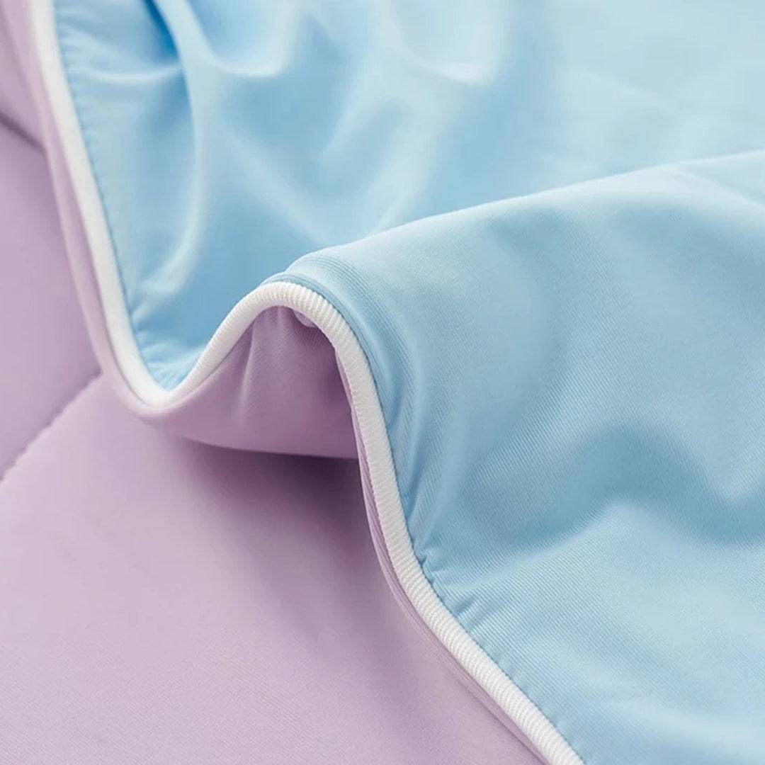 Cooling Blanket Lightweight Reversible Silky Quilted Summer Throw Cool For Hot Sleepers - Image 2