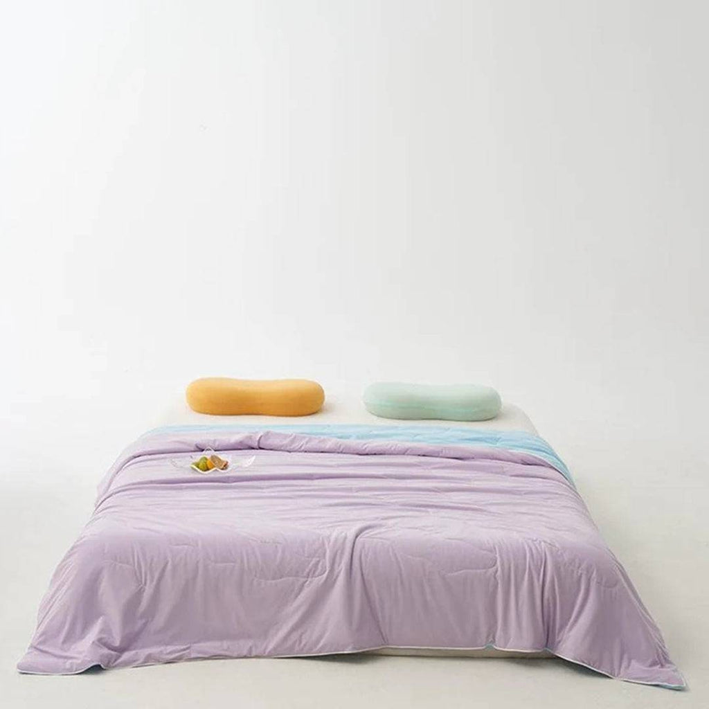 Cooling Blanket Lightweight Reversible Silky Quilted Summer Throw Cool For Hot Sleepers - Image 9